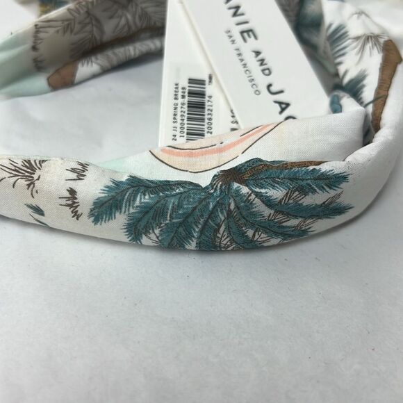 Janie and Jack 200632174 Tropical Island print bow headband NWT One size - Picture 3 of 7